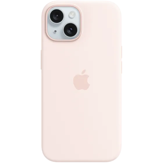 Чохол Apple iPhone 15 Silicone Case MagSafe - Light Pink
