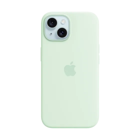 Силіконовий чохол Apple iPhone 15 Soft Mint