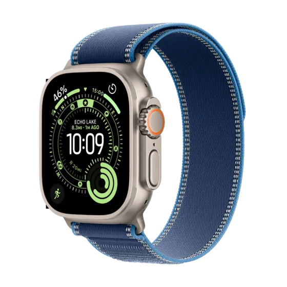 Годинник Apple Watch Ultra 3 49 мм Natural Titanium, B/Bb Trail Loop M/L
