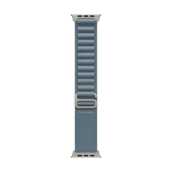 49mm Light Blue Alpine Loop - Large - Natural Titanium Finish