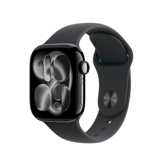 Годинник Apple Watch Series 11 42 мм Jet Black Aluminium, Black Sport Band M/L, GPS