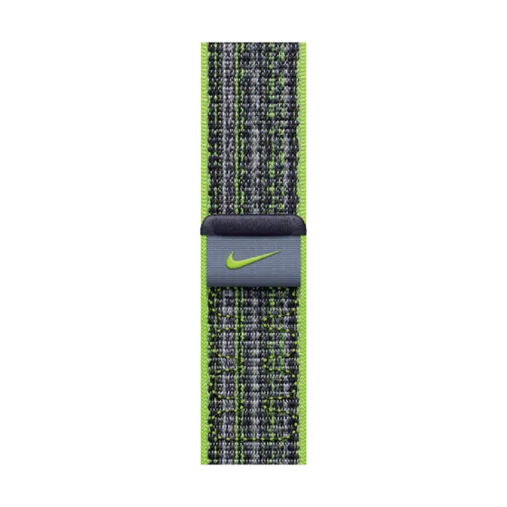 Ремінець Apple Watch 41 мм Bright Green/Blue Nike Sport Loop