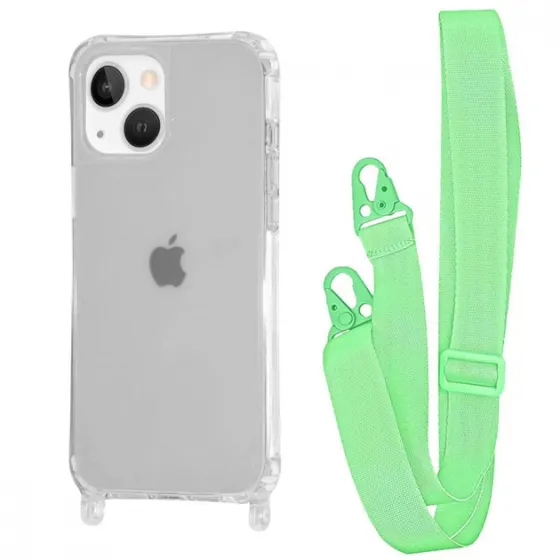 Чохол WAVE Clear Case з ремінцем iPhone 14 Pro Green