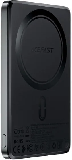 Повербанк Acefast Wireless ultra thin M8 Magnetic 5000 mAh 18W Black