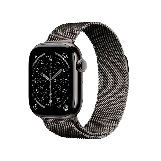 Годинник Apple Watch Series 11 42 мм Slate Titanium, Slate Milanese Loop, GPS + Cellular