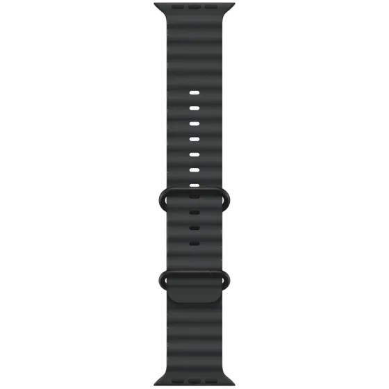 Ремінець Apple Watch 49 мм Black Black Ocean Band