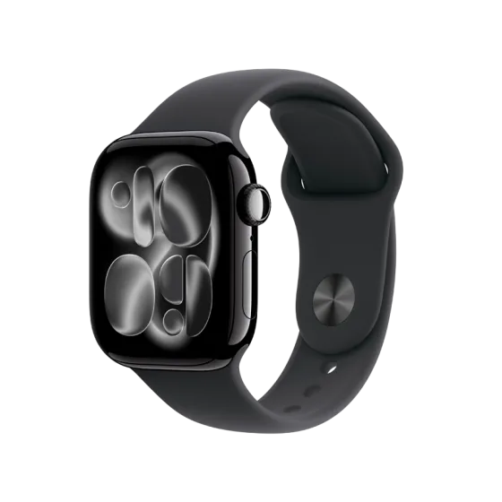 Годинник Apple Watch Series 11 42 мм Jet Black Aluminium, Black Sport Band M/L, GPS + Cellular