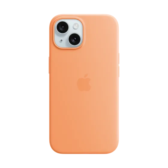 Силіконовий чохол Apple iPhone 15 Sorbet Orange
