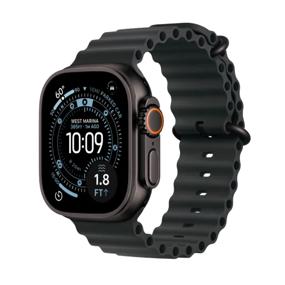 Годинник Apple Watch Ultra 3 49 мм Black Titanium, Black Ocean Band