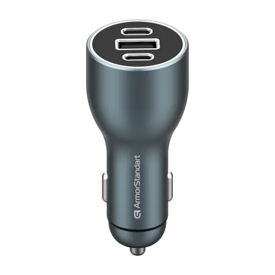 Автомобільний зарядний пристрій ArmorStandart Resolute Power ASPP-21 120W 2xUSB-C, USB