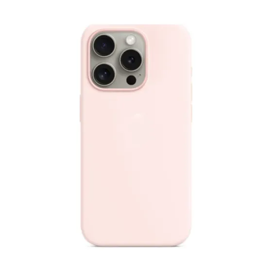 Чохол Monblan iPhone 15 Pro Max Magnetic Silicone Light Pink
