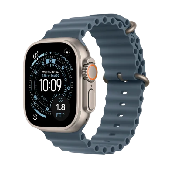 Годинник Apple Watch Ultra 3 49 мм Natural Titanium, AB Ocean Band