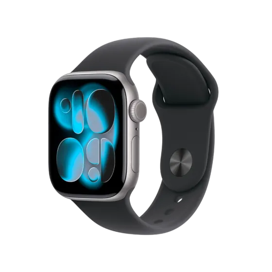 Годинник Apple Watch Series 11 42 мм Space Gray Aluminium, Black Sport Band M/L, GPS