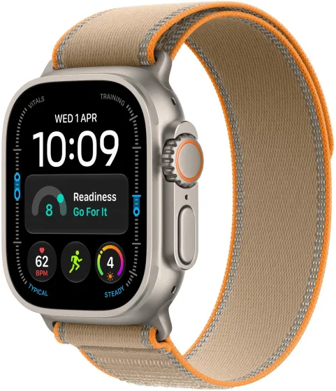 Apple Watch Ultra 4 Natural Titanium, Trail Loop