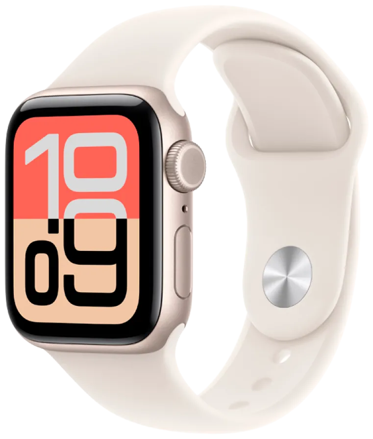 Годинник Apple Watch SE 3 40 мм Starlight Aluminium, Starlight Sport Band S/M, GPS + Cellular
