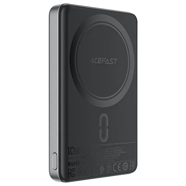 Повербанк Acefast Wireless MagSafe QI wireless M12 Magnetic 10000 mAh 20W Black