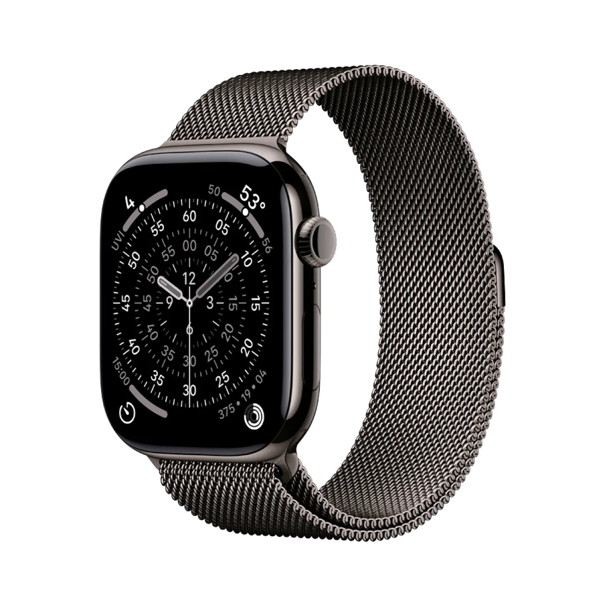 Годинник Apple Watch Series 11 46 мм Slate Titanium, Slate Milanese Loop S/M, GPS + Cellular