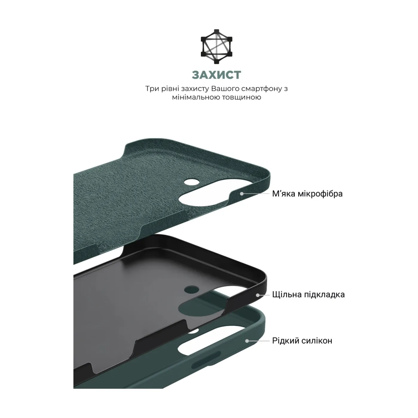 Чохол ArmorStandart ICON2 Case iPhone 16 Lake Green — фото 6