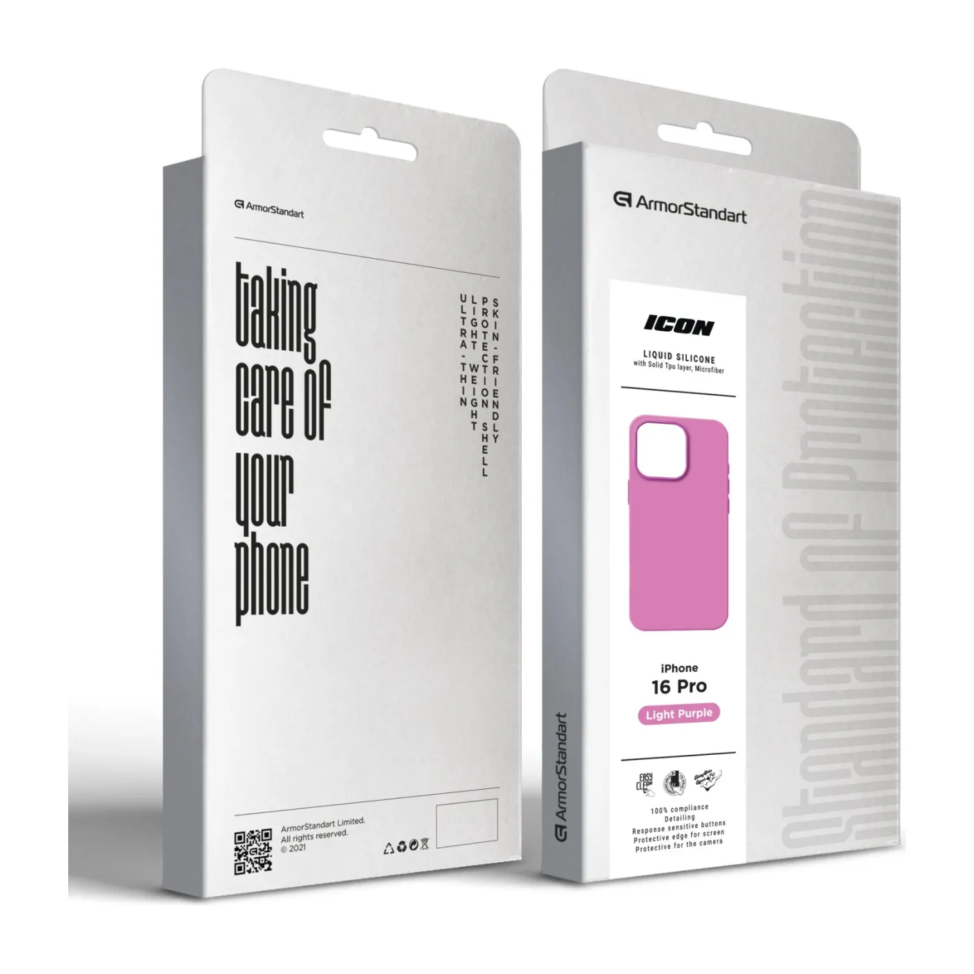 Чохол ArmorStandart ICON2 Case iPhone 16 Pro Light Purple — фото 9