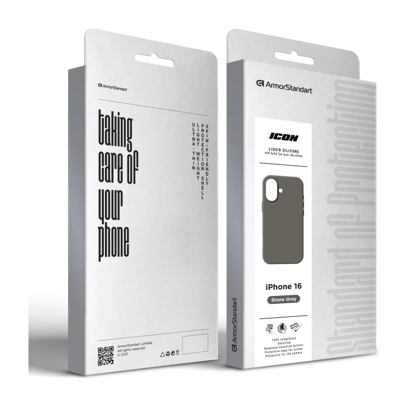 Чохол ArmorStandart ICON2 Case iPhone 16 Stone Grey — фото 10
