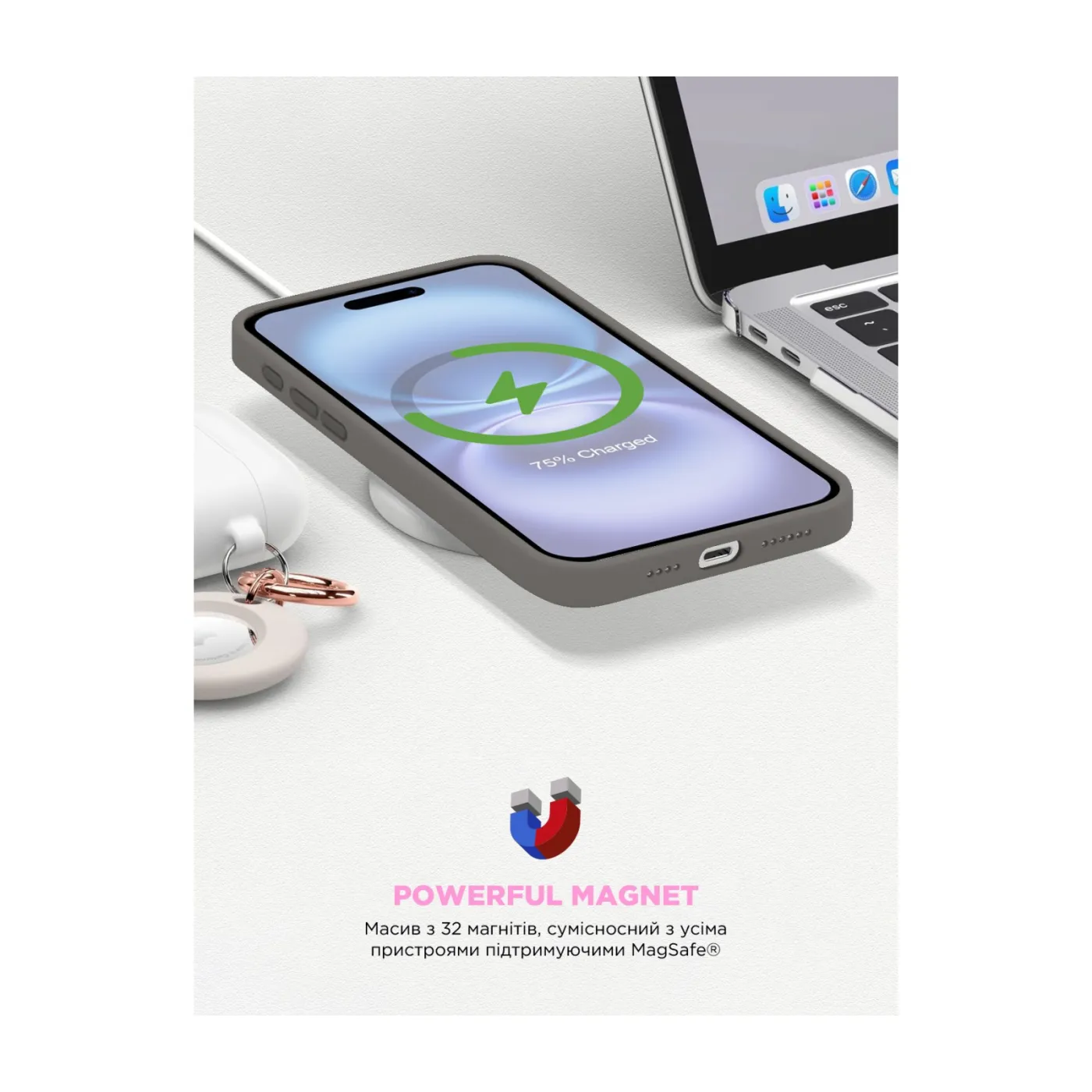 Чохол ArmorStandart ICON2 Case iPhone 16 Stone Grey — фото 9