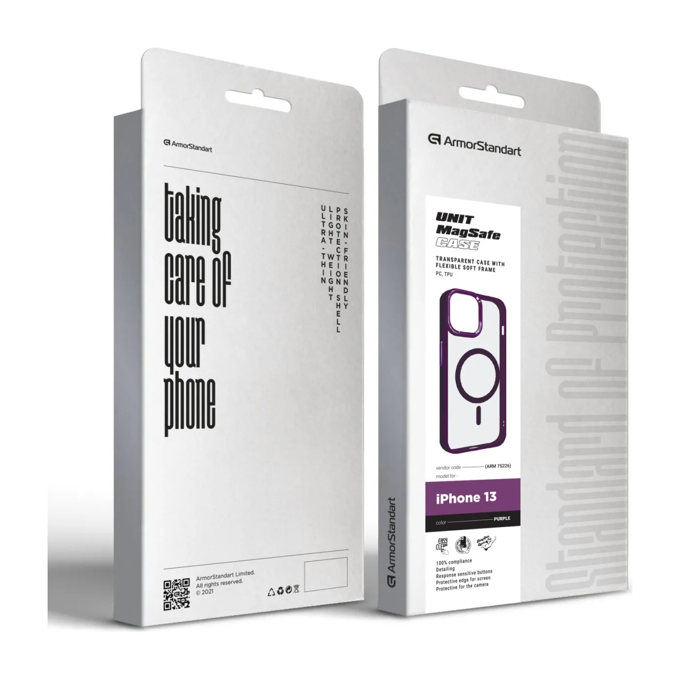 Чохол ArmorStandart Unit MagSafe iPhone 13 Purple — фото 6