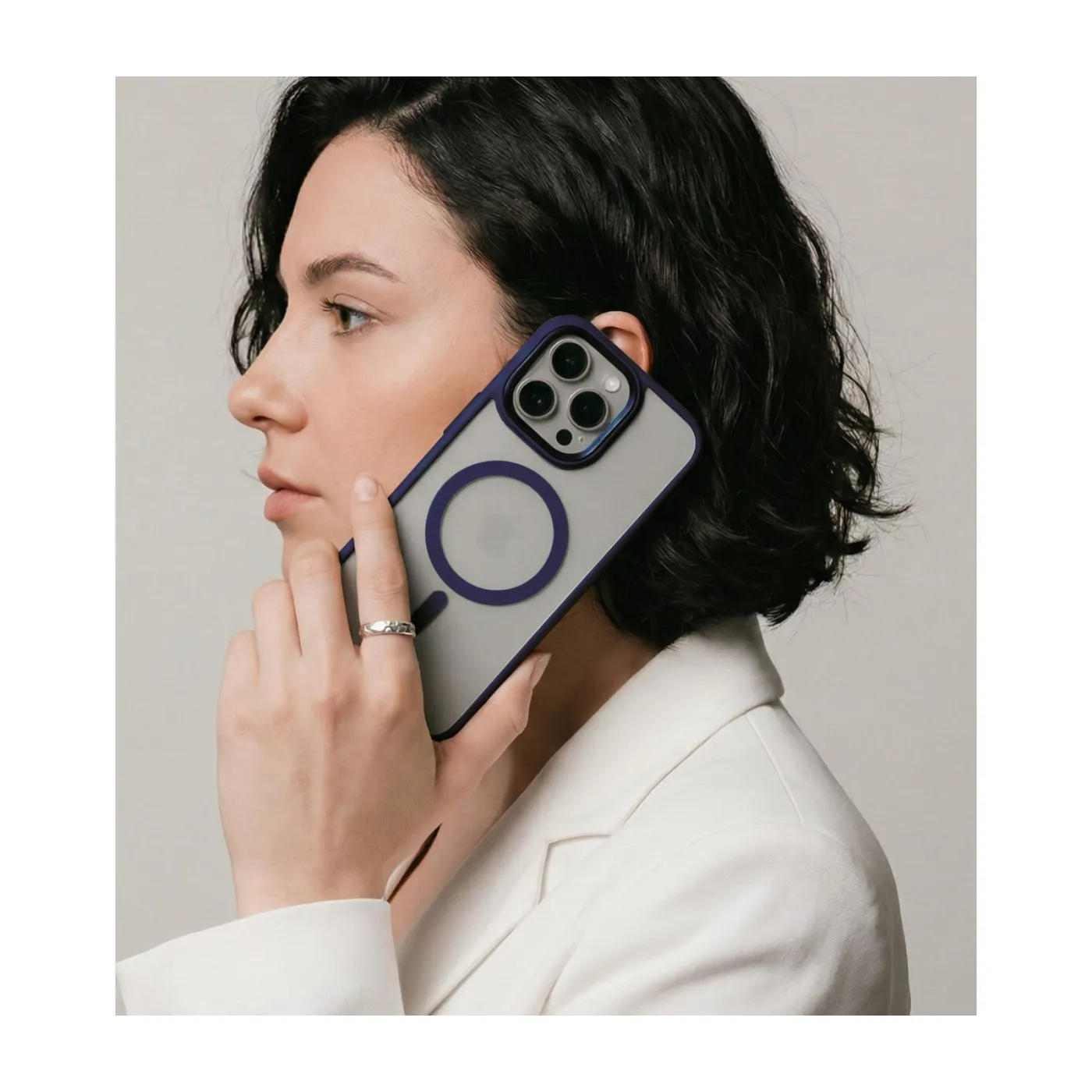 Чохол ArmorStandart Unit MagSafe iPhone 16 Pro Dark Blue — фото 5