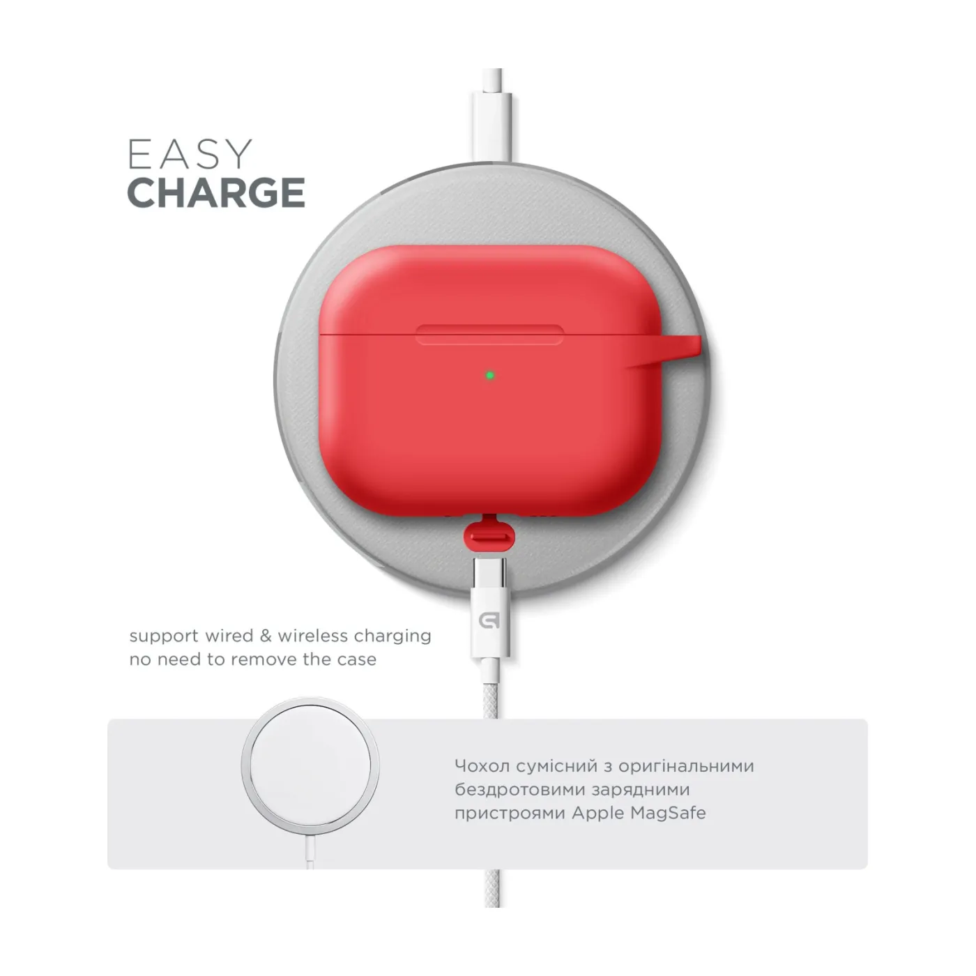 Чохол для навушників ArmorStandsrt Hang Case AirPods Pro 3 Red — фото 7