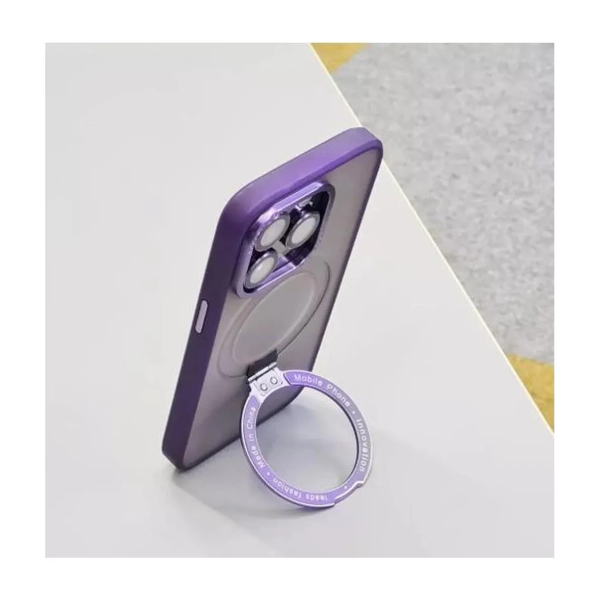 Чохол WAVE Premium Attraction Case with Magnetic Ring iPhone 13 Purple — фото 3