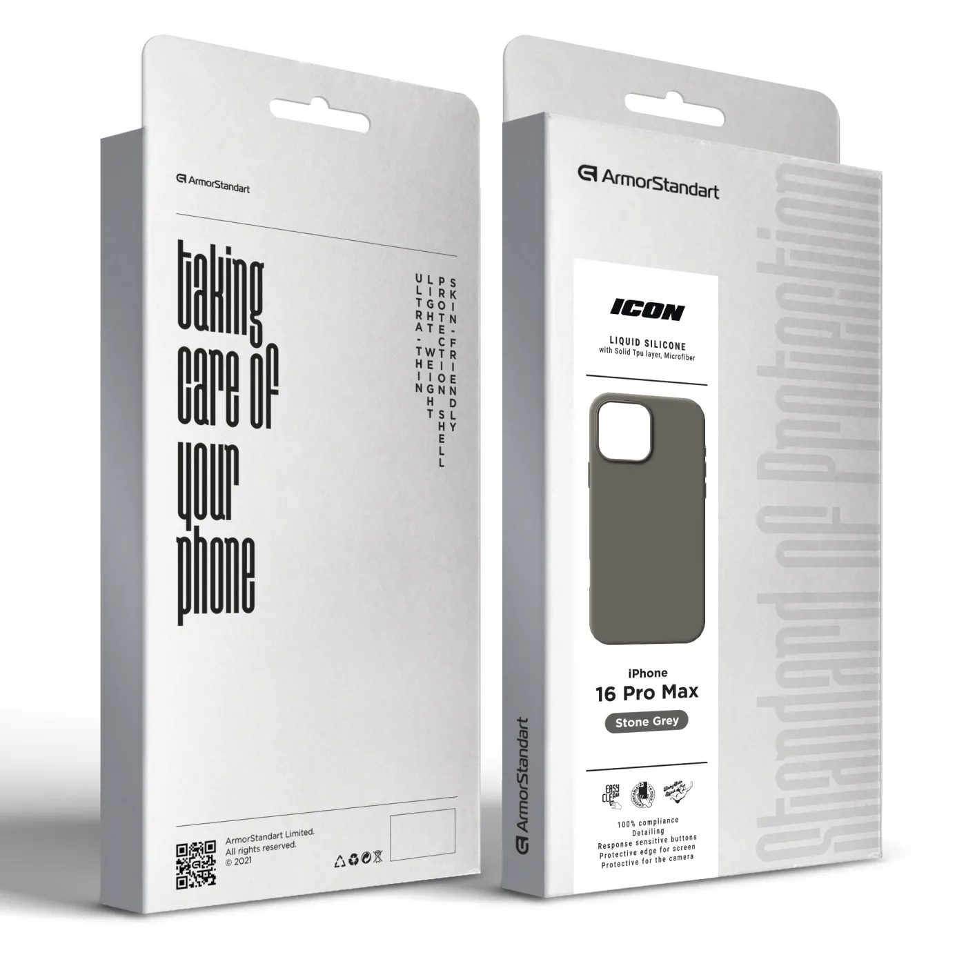 Чохол ArmorStandart ICON2 Case iPhone 16 Pro Max Stone Grey — фото 9