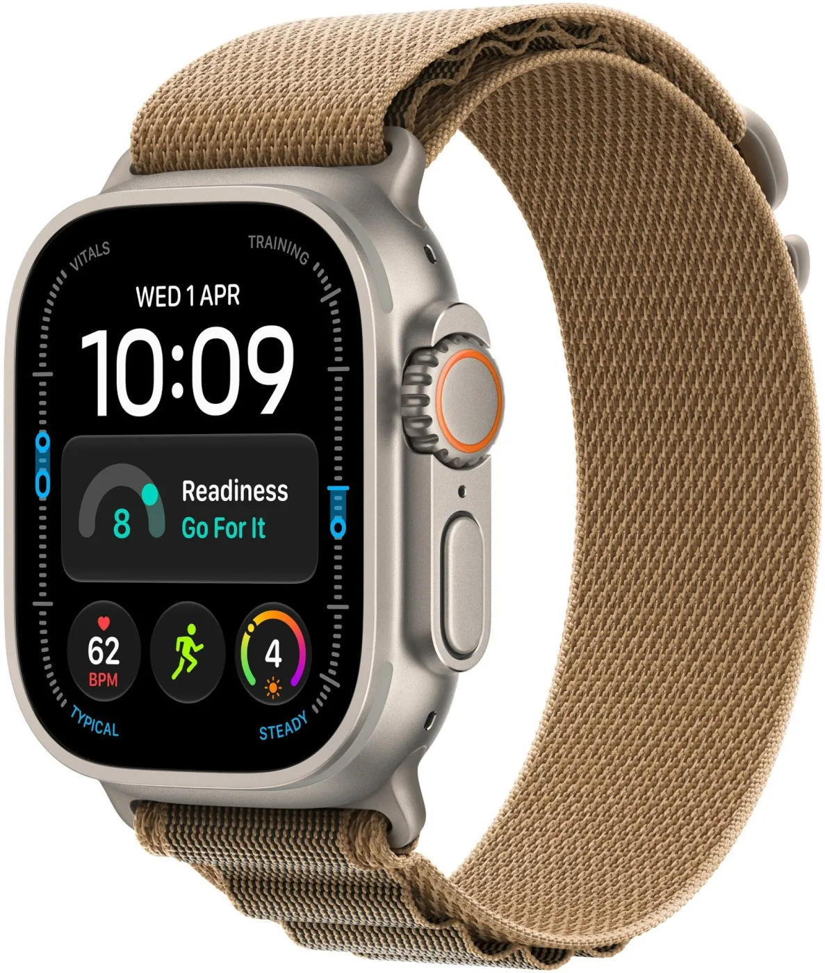 Годинник Apple Watch Ultra 4 49 мм Natural Titanium, Desert Alpine Loop S, GPS + Cellular