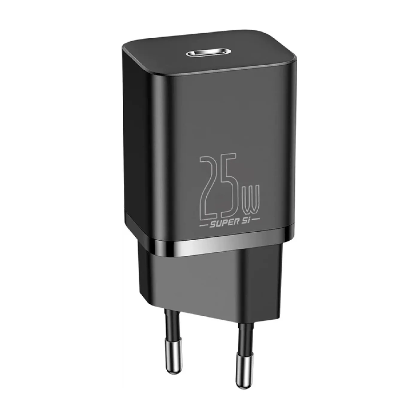 Зарядний пристрій Baseus Super Silicone PD Charger 25W (1Type-C) + Cable Type-C to Type-C 3A (1m) Bl — фото 8